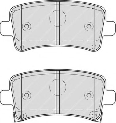 Imagine set placute frana,frana disc FERODO FDB4209