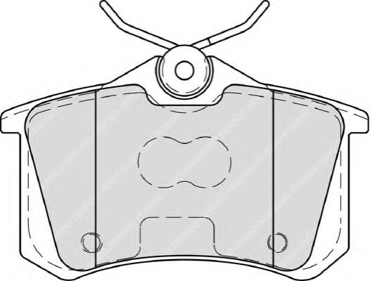 Imagine set placute frana,frana disc FERODO FDB4222