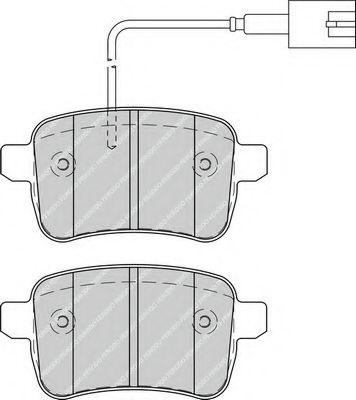 Imagine set placute frana,frana disc FERODO FDB4308