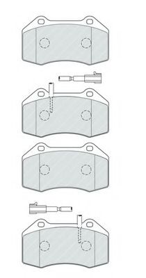 Imagine set placute frana,frana disc FERODO FDB4320