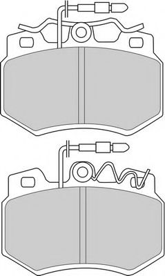 Imagine set placute frana,frana disc FERODO FDB434