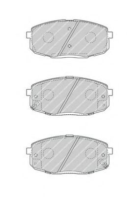 Imagine set placute frana,frana disc FERODO FDB4448