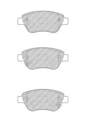 Imagine set placute frana,frana disc FERODO FDB4486