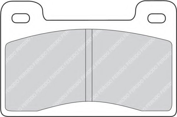 Imagine set placute frana,frana disc FERODO FDB461