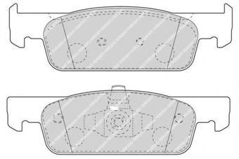 Imagine set placute frana,frana disc FERODO FDB4615