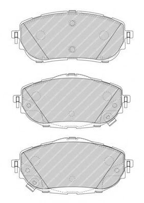 Imagine set placute frana,frana disc FERODO FDB4648