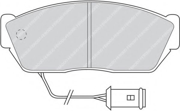 Imagine set placute frana,frana disc FERODO FDB467