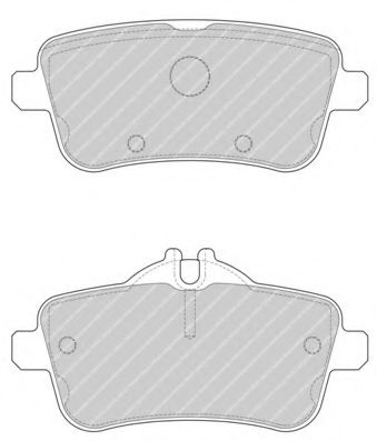 Imagine set placute frana,frana disc FERODO FDB4701