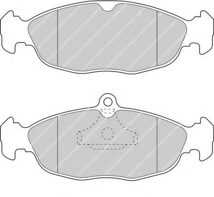 Imagine set placute frana,frana disc FERODO FDB4749