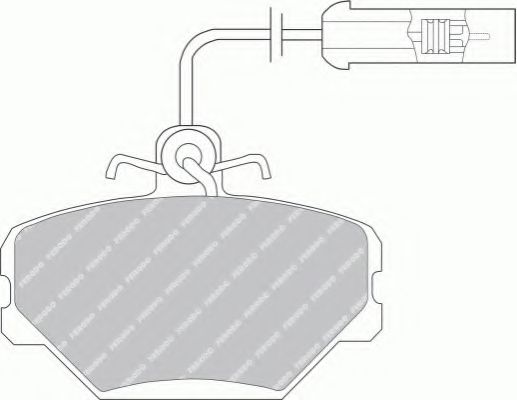 Imagine set placute frana,frana disc FERODO FDB524B