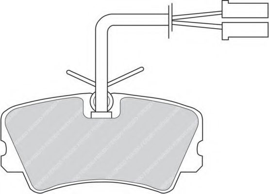 Imagine set placute frana,frana disc FERODO FDB546