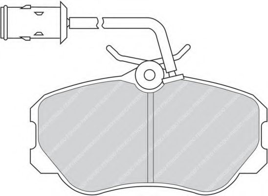 Imagine set placute frana,frana disc FERODO FDB651