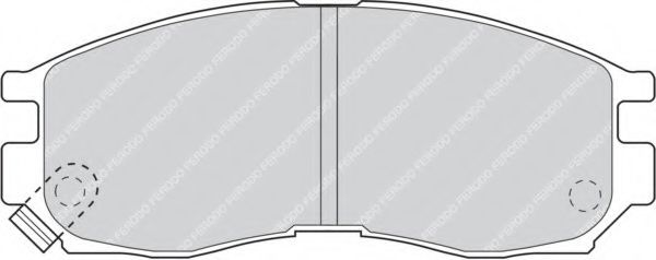 Imagine set placute frana,frana disc FERODO FDB764