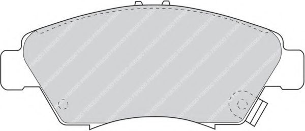 Imagine set placute frana,frana disc FERODO FDB776