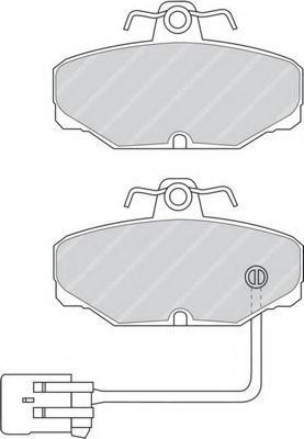 Imagine set placute frana,frana disc FERODO FDB915