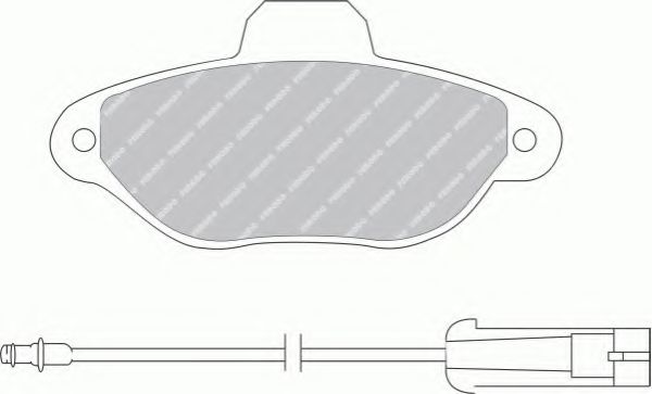 Imagine set placute frana,frana disc FERODO FDB925B