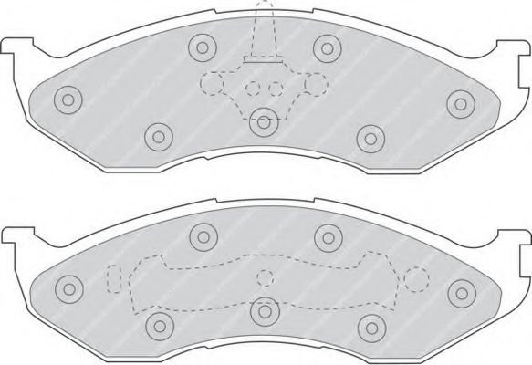 Imagine set placute frana,frana disc FERODO FDB929