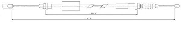 Imagine Cablu, frana de parcare FERODO FHB432406