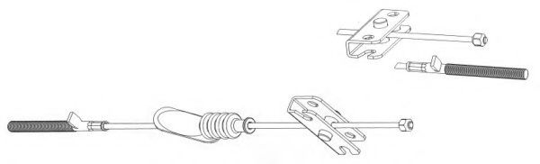 Imagine Cablu, frana de parcare FERODO FHB432800