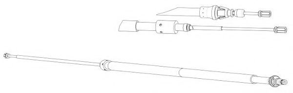 Imagine Cablu, frana de parcare FERODO FHB432963