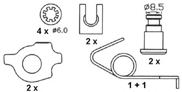 Imagine Set saboti frana FERODO FSB187