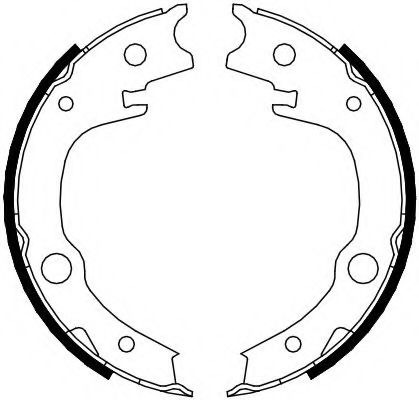 Imagine Set saboti frana, frana de mana FERODO FSB4014