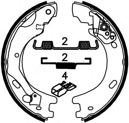 Imagine Set saboti frana, frana de mana FERODO FSB4033