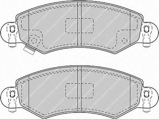 Imagine set placute frana,frana disc FERODO FSL1423