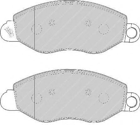 Imagine set placute frana,frana disc FERODO FSL1461