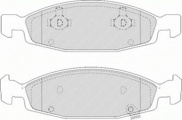 Imagine set placute frana,frana disc FERODO FSL1523