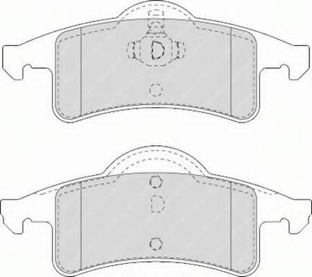 Imagine set placute frana,frana disc FERODO FSL1524