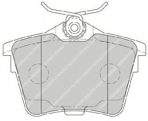 Imagine set placute frana,frana disc FERODO FSL1727