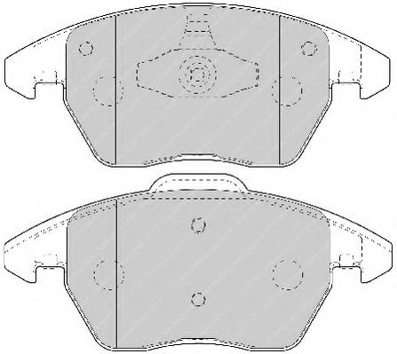 Imagine set placute frana,frana disc FERODO FSL1728