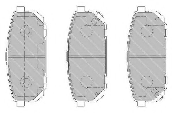 Imagine set placute frana,frana disc FERODO FSL1736