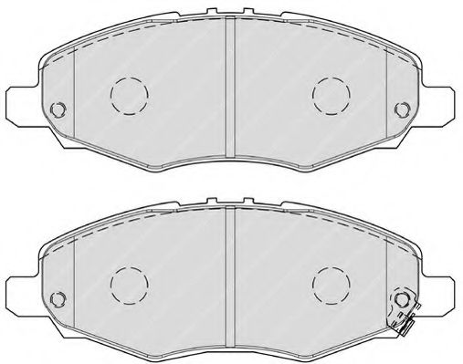 Imagine set placute frana,frana disc FERODO FSL1836