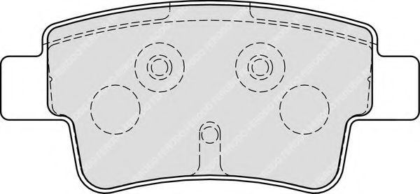 Imagine set placute frana,frana disc FERODO FSL1858