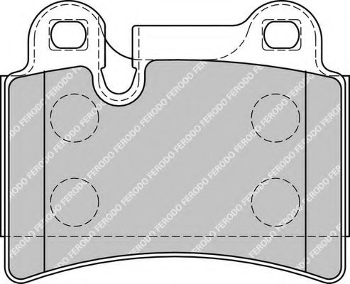 Imagine set placute frana,frana disc FERODO FSL1878