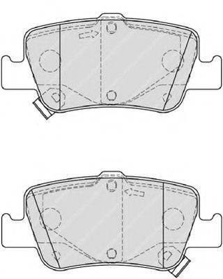 Imagine set placute frana,frana disc FERODO FSL4048