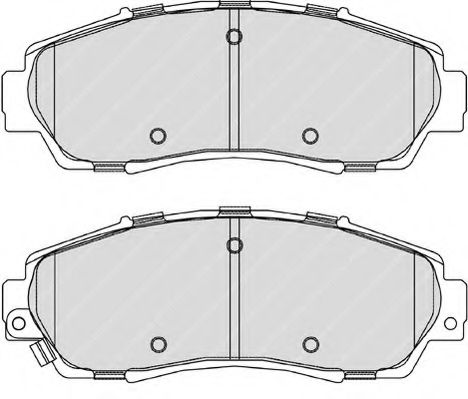 Imagine set placute frana,frana disc FERODO FSL4161