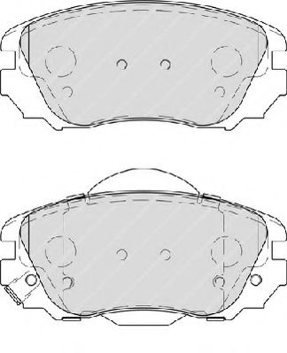 Imagine set placute frana,frana disc FERODO FSL4207