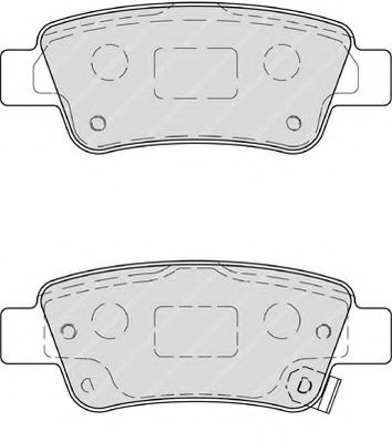 Imagine set placute frana,frana disc FERODO FSL4233