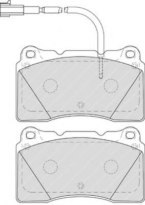 Imagine set placute frana,frana disc FERODO FSL4307