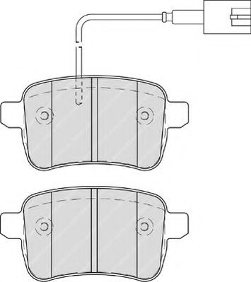 Imagine set placute frana,frana disc FERODO FSL4308