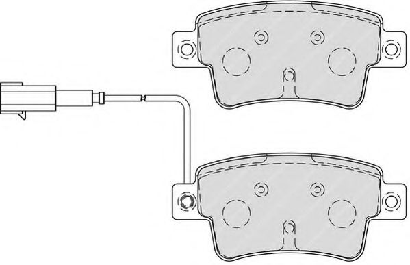 Imagine set placute frana,frana disc FERODO FSL4325