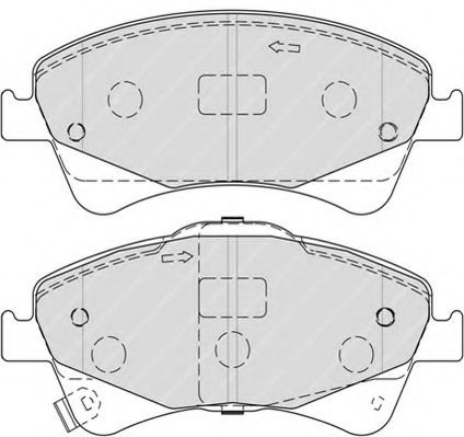 Imagine set placute frana,frana disc FERODO FSL4326