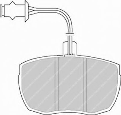 Imagine set placute frana,frana disc FERODO FSL841