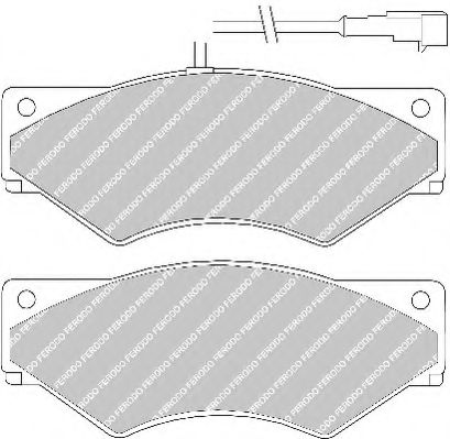 Imagine set placute frana,frana disc FERODO FVR1350