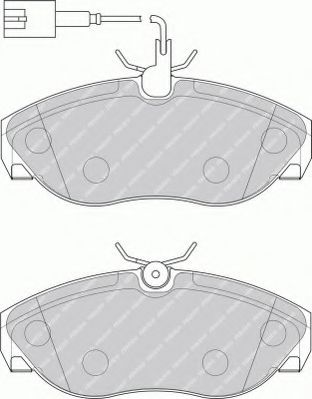 Imagine set placute frana,frana disc FERODO FVR1396