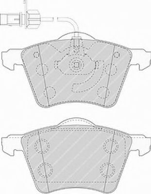 Imagine set placute frana,frana disc FERODO FVR1484