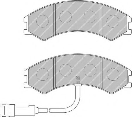 Imagine set placute frana,frana disc FERODO FVR1761